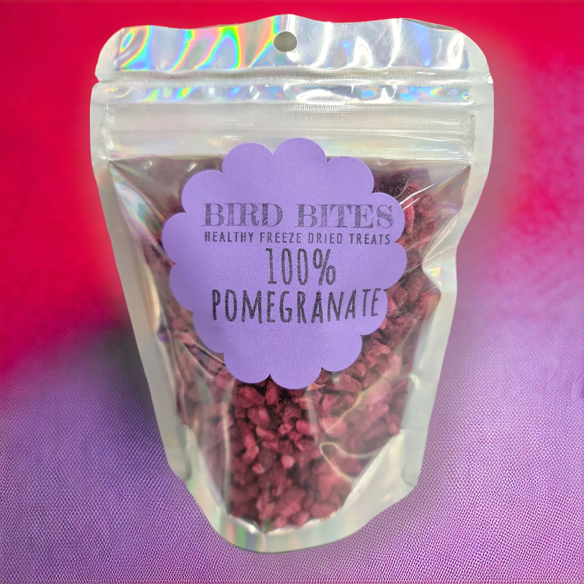 100% Pomegranate - 1/2 Cup - Bird Bites Healthy Freeze Dried Treats