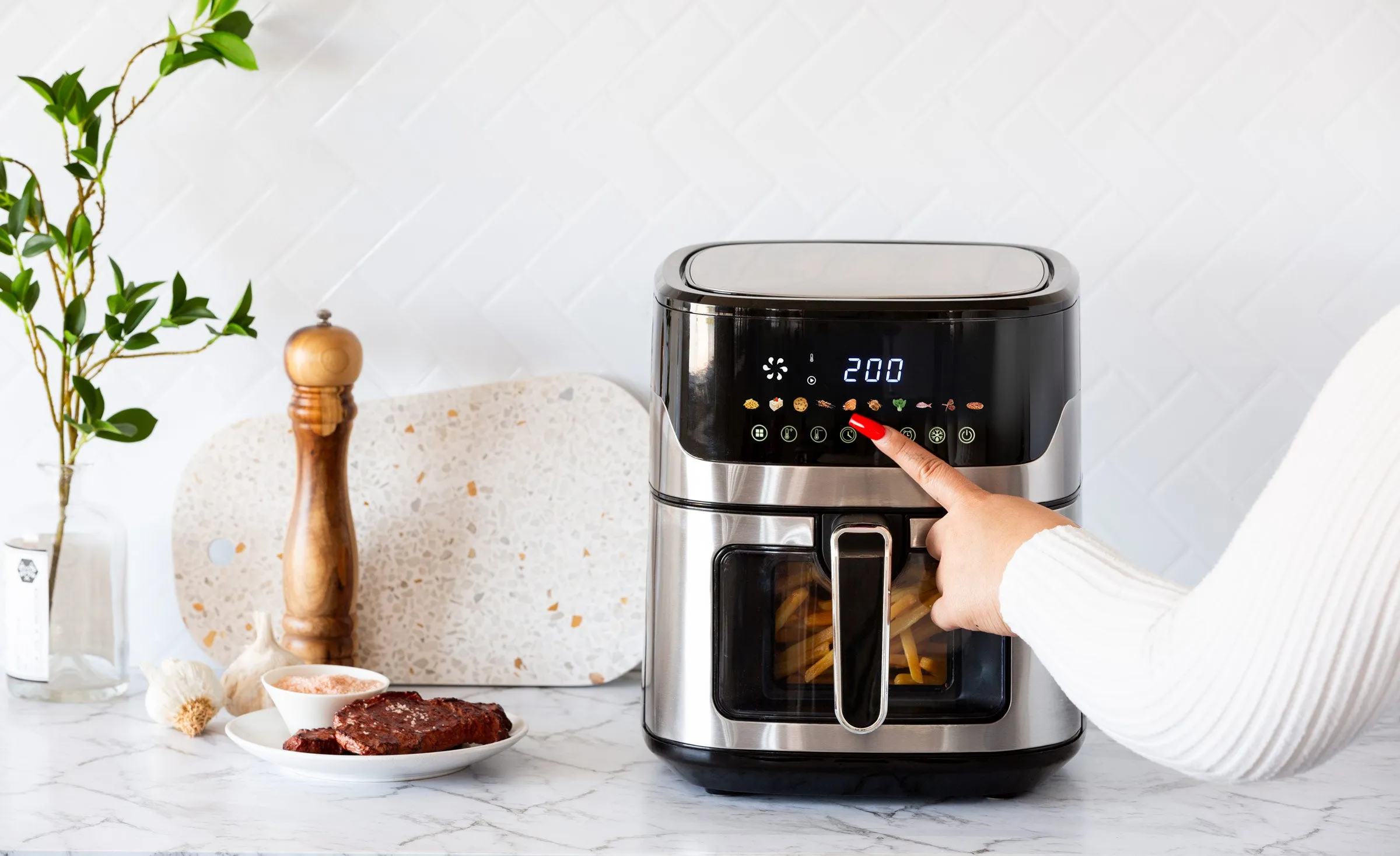 1600W 7L Digital Air Fryer with Viewing Window