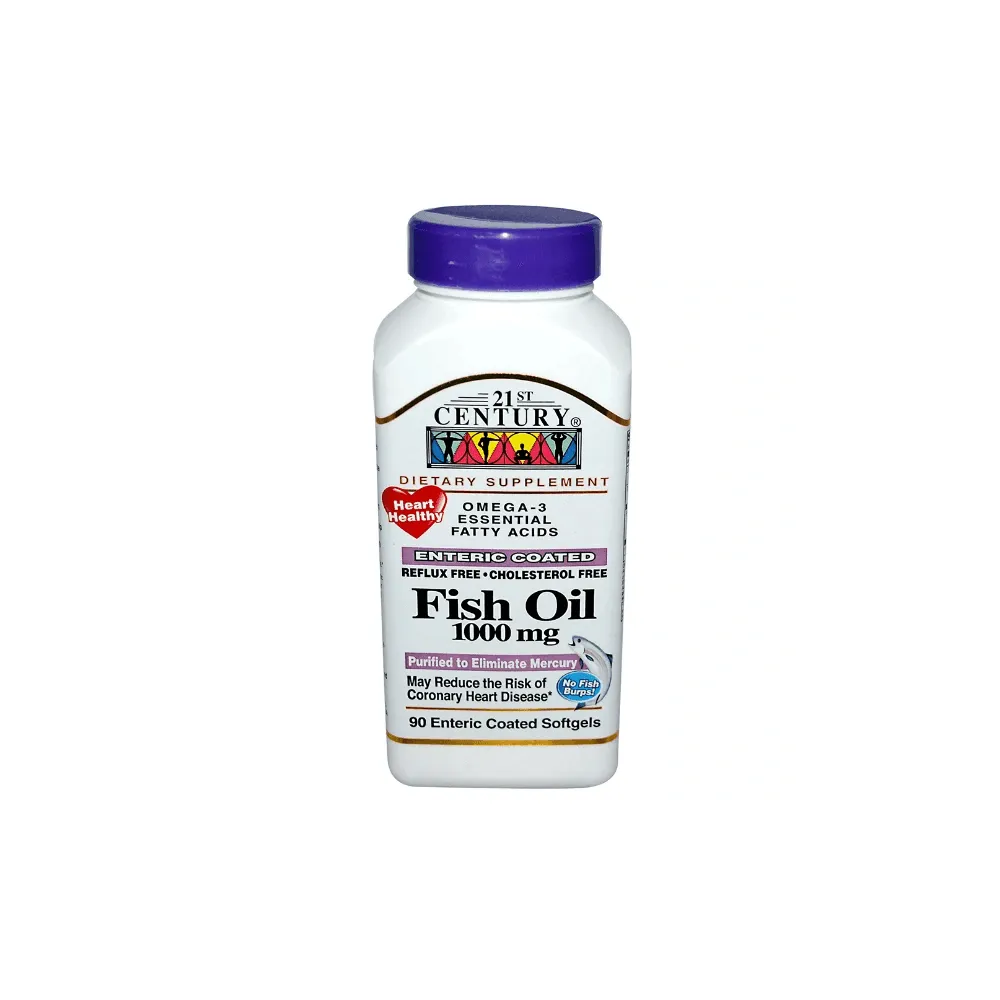 21st Century Omega 3 Fish Oil 1000mg Softgels 90s