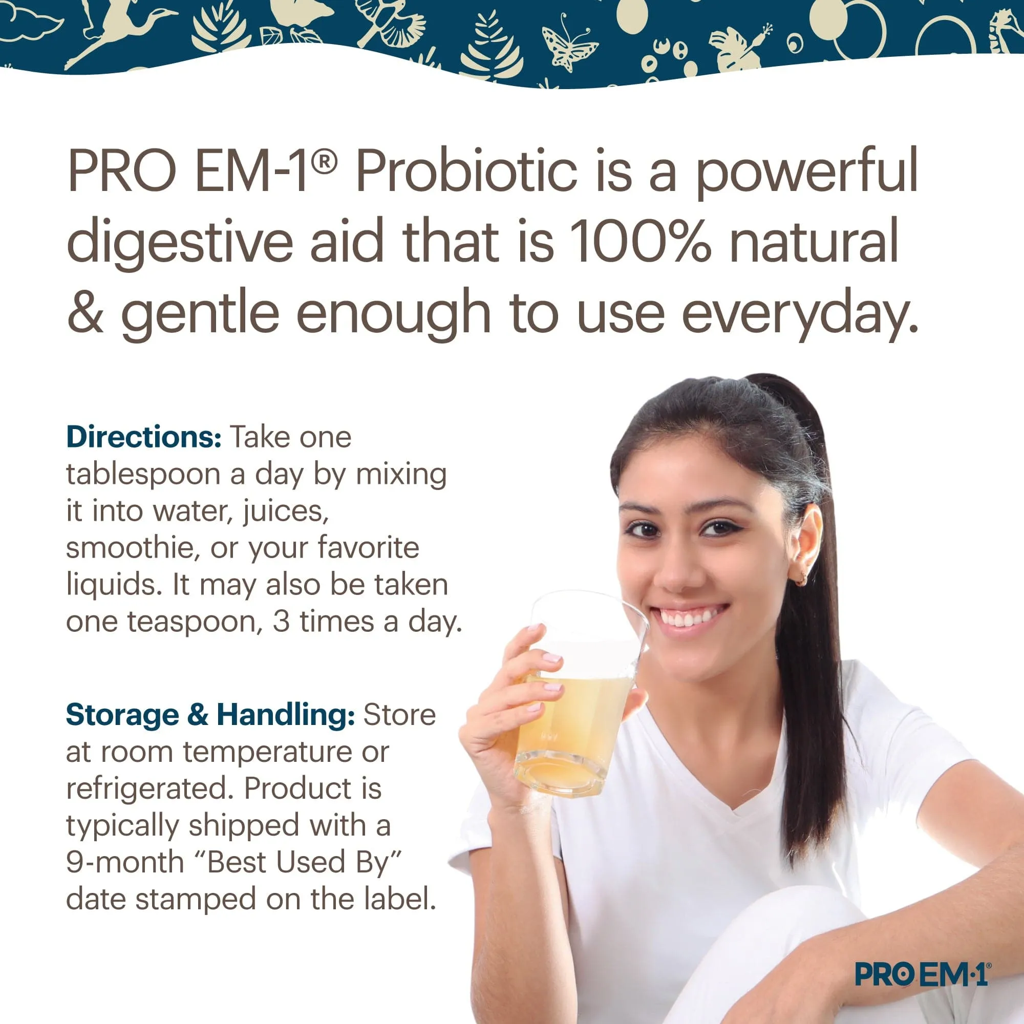 3 Bottles of PRO EM-1 Probiotics