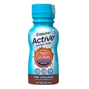 Abbott Ensure Active™ Nutritional Shake , High Protein for Muscle Health, 8 oz Bottle, Retail, Chocolate