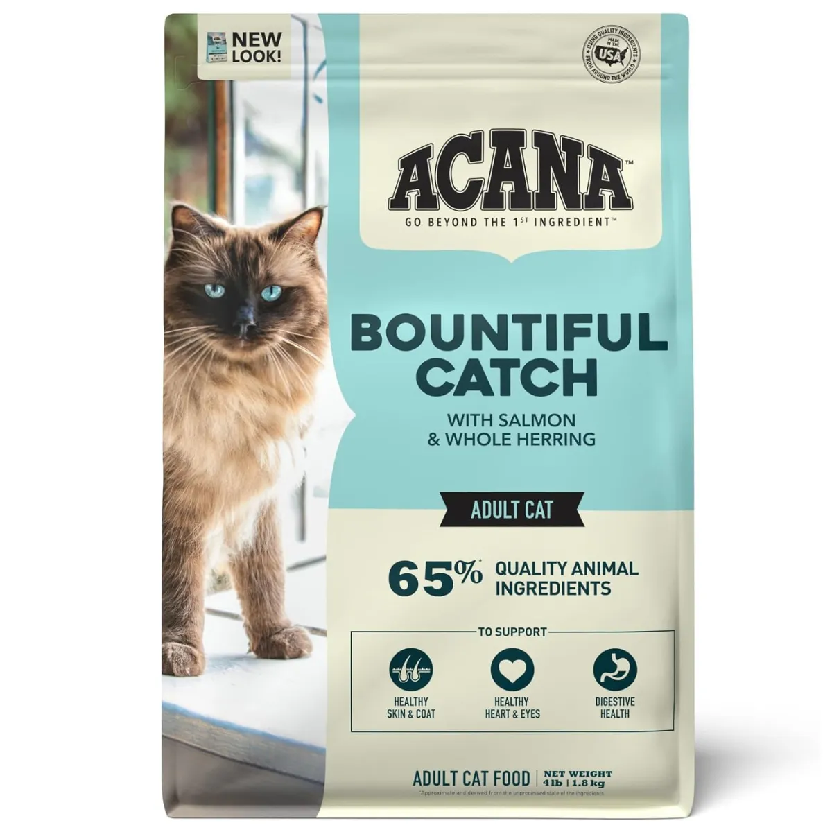 Acana Bountiful Catch Salmon & Herring Dry Cat Food 4lb