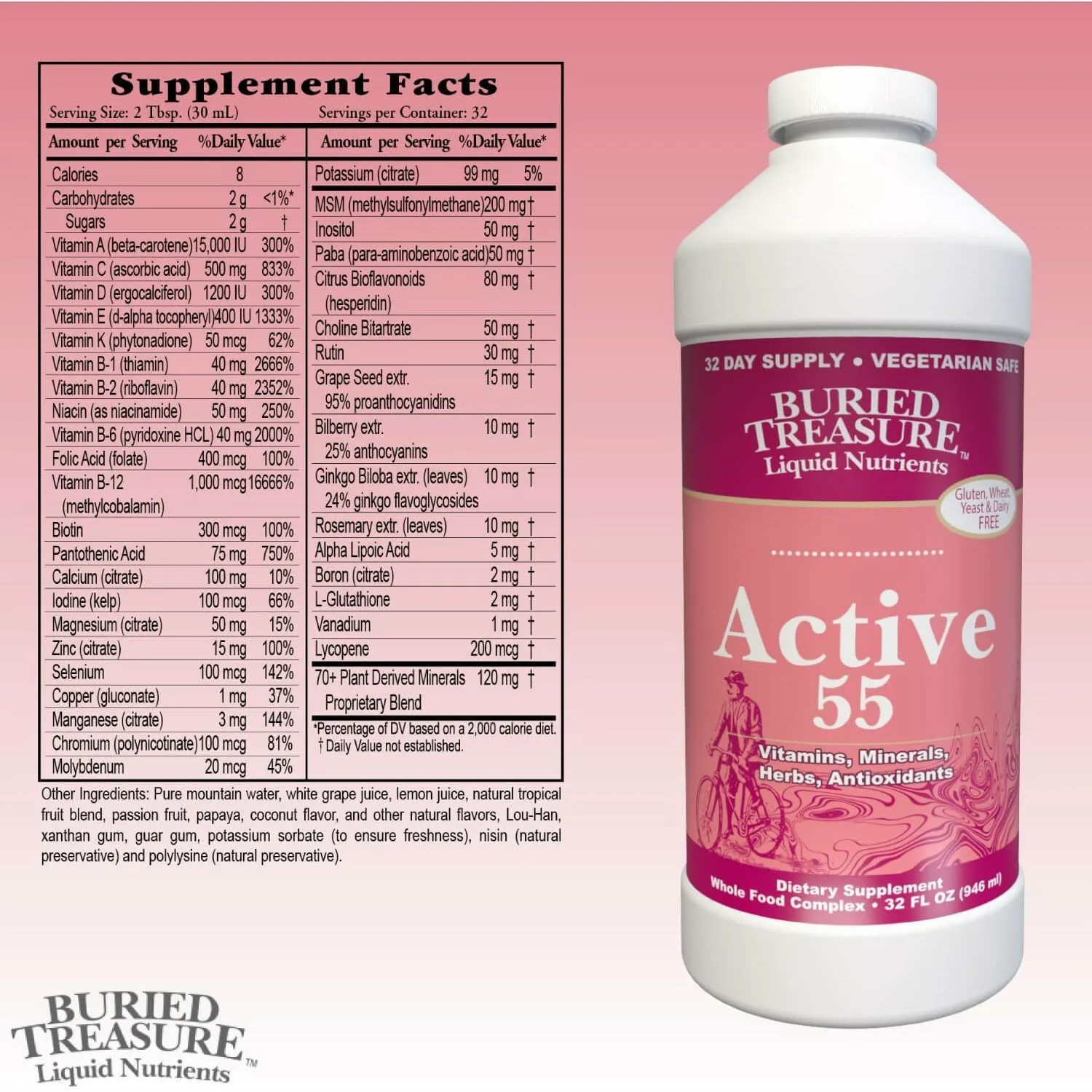 Active 55 Plus 32 fl oz by Buried Treasure