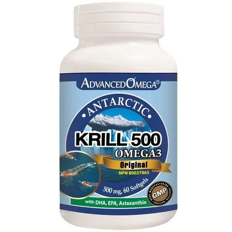 Advanced Omega Krill 500 Omega 3 Antarctic 60 Softgels