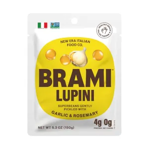 Brami Lupini - Garlic & Rosemary Beans Snack, 5.3 oz