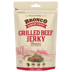 Bronco Dog Jerky Grilled Beef 70g