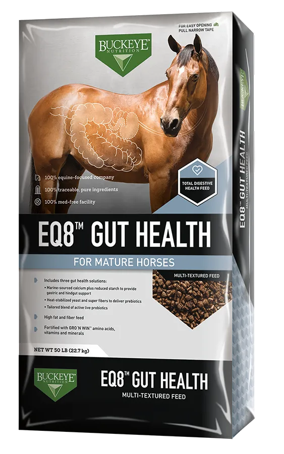 BUCKEYE EQ8 GUT HEALTH HORSE FEED