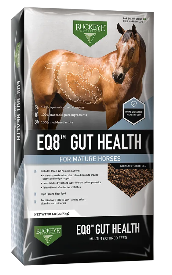 BUCKEYE EQ8 GUT HEALTH HORSE FEED