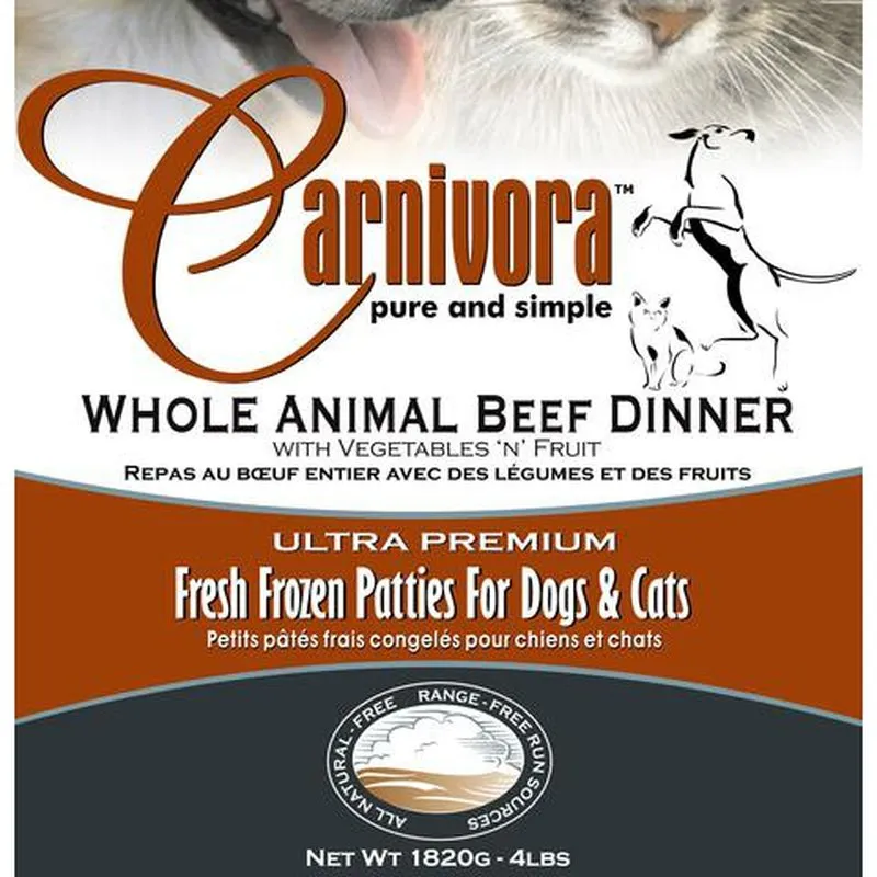 Carnivora Beef Dinner w/fruit&veg - 4LB or 25LB