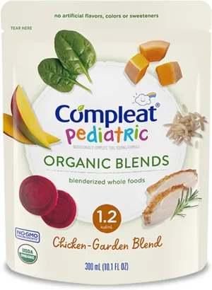 COMPLEAT Pediatric Organic Blends, Chicken-Garden Blend, 10.1 fl. oz