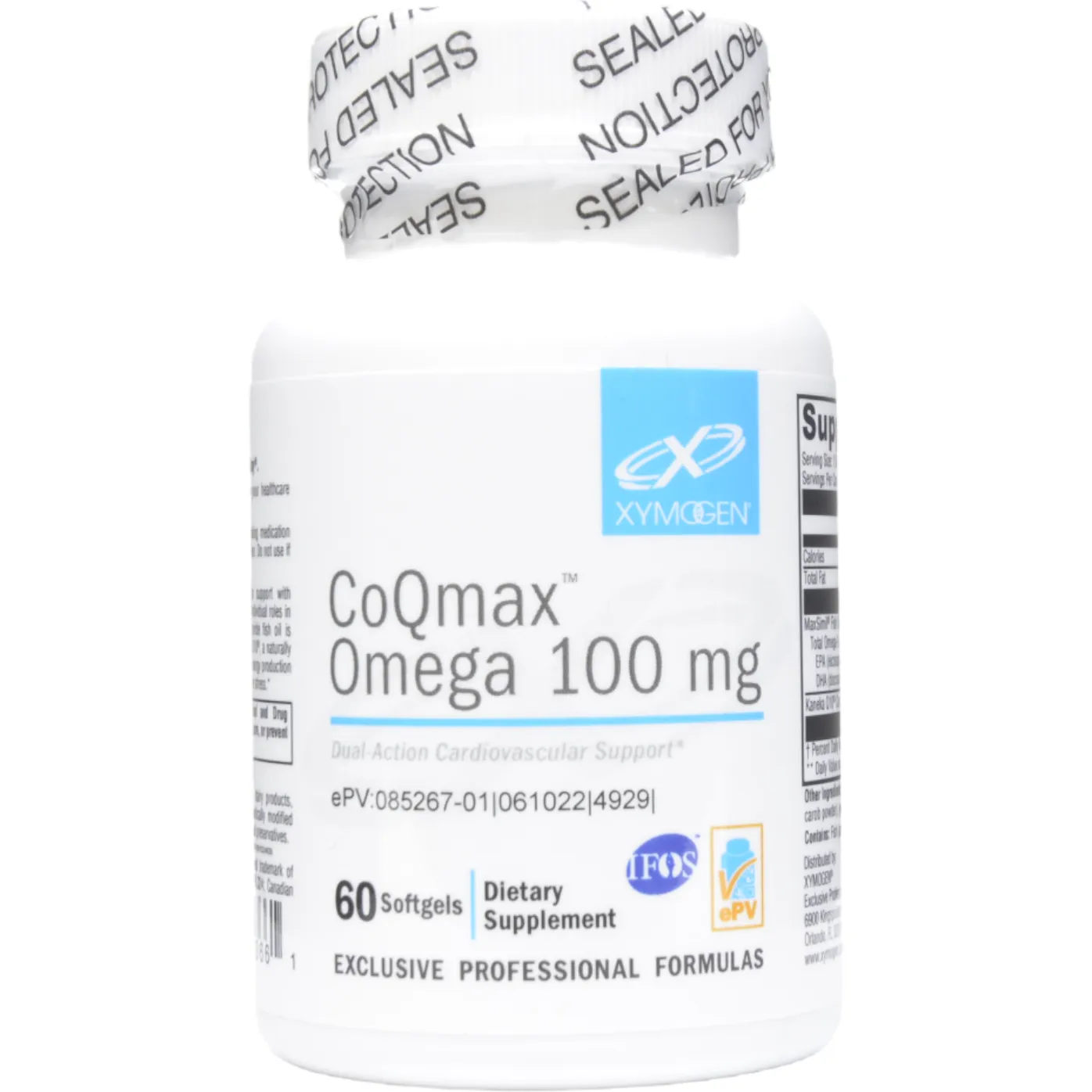 CoQmax Omega 100 mg 60 Softgels by Xymogen