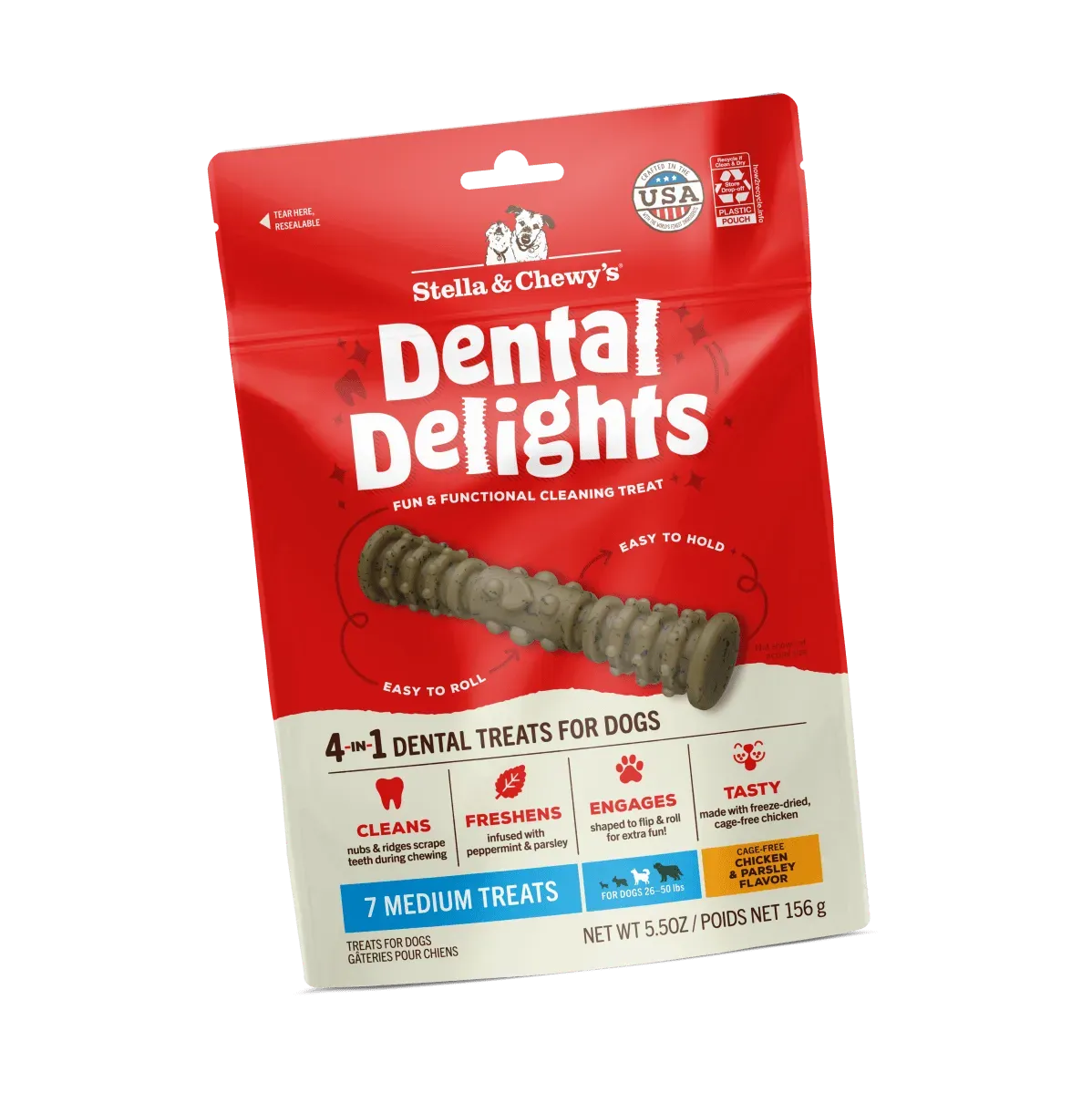 Dental Delights Dog Treats by Stella & Chewy's