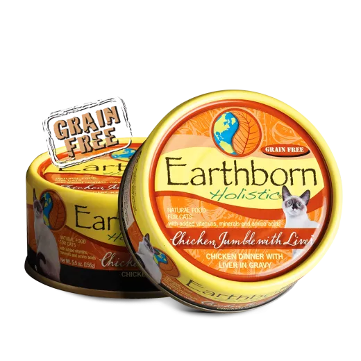 Earthborn Cat Grain Free Chicken Jumble with Liver Wet Cat Food