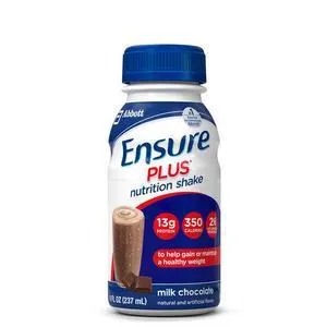 Ensure® Plus® Ready-to-Drink Creamy Milk Chocolate Retail 8 oz/237mL Bottle, Gluten-free, Low Residue