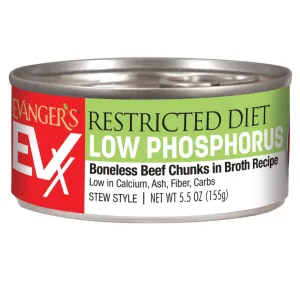 Evangers EVX Restricted Diet Low Phosphorus Boneless Beef for Cats