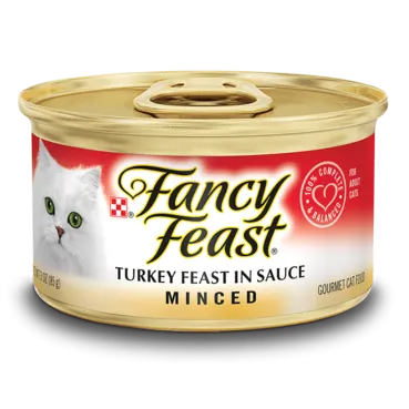 Fancy Feast Minced Turkey Feast in Sauce Wet Cat Food