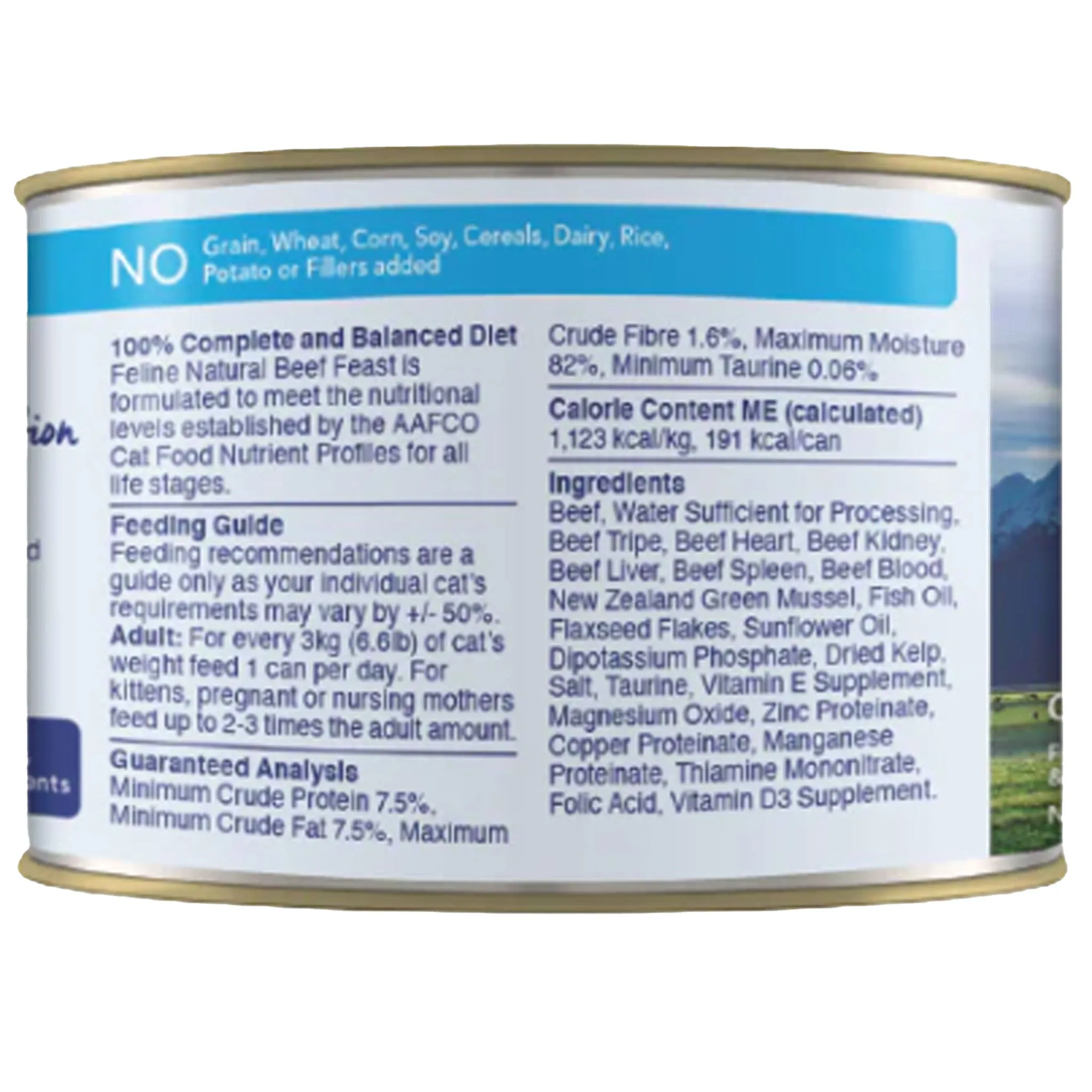 Feline Natural Canned Beef Feast Cat Food