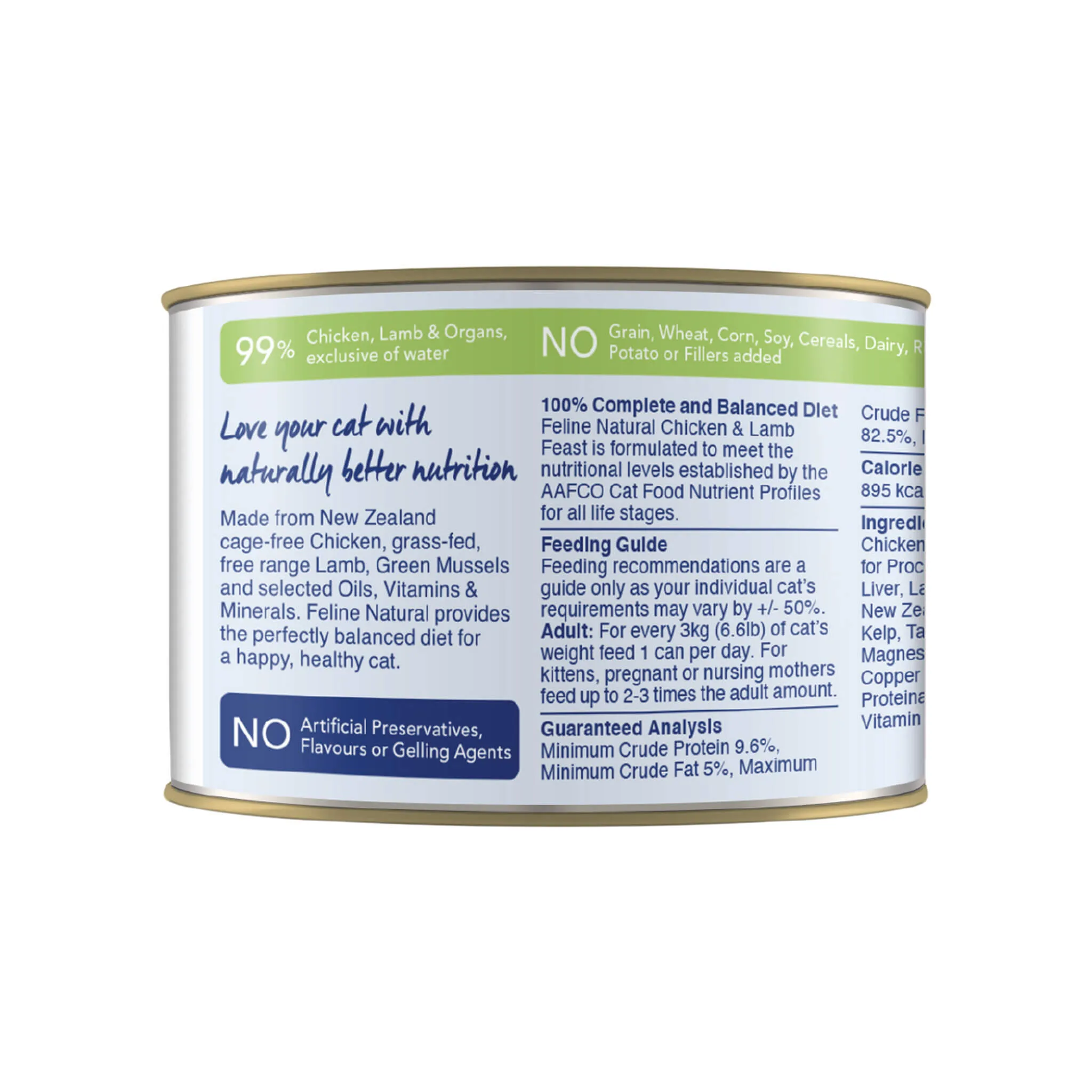 Feline Natural Grain-Free Canned Wet Cat Food