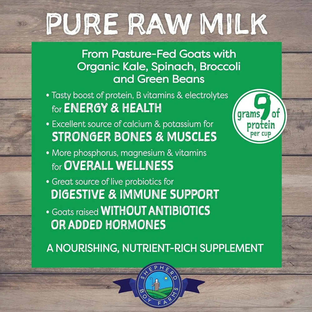 Freeze Dried Raw Goat's Milk Super Greens Blend for Dogs & Cats