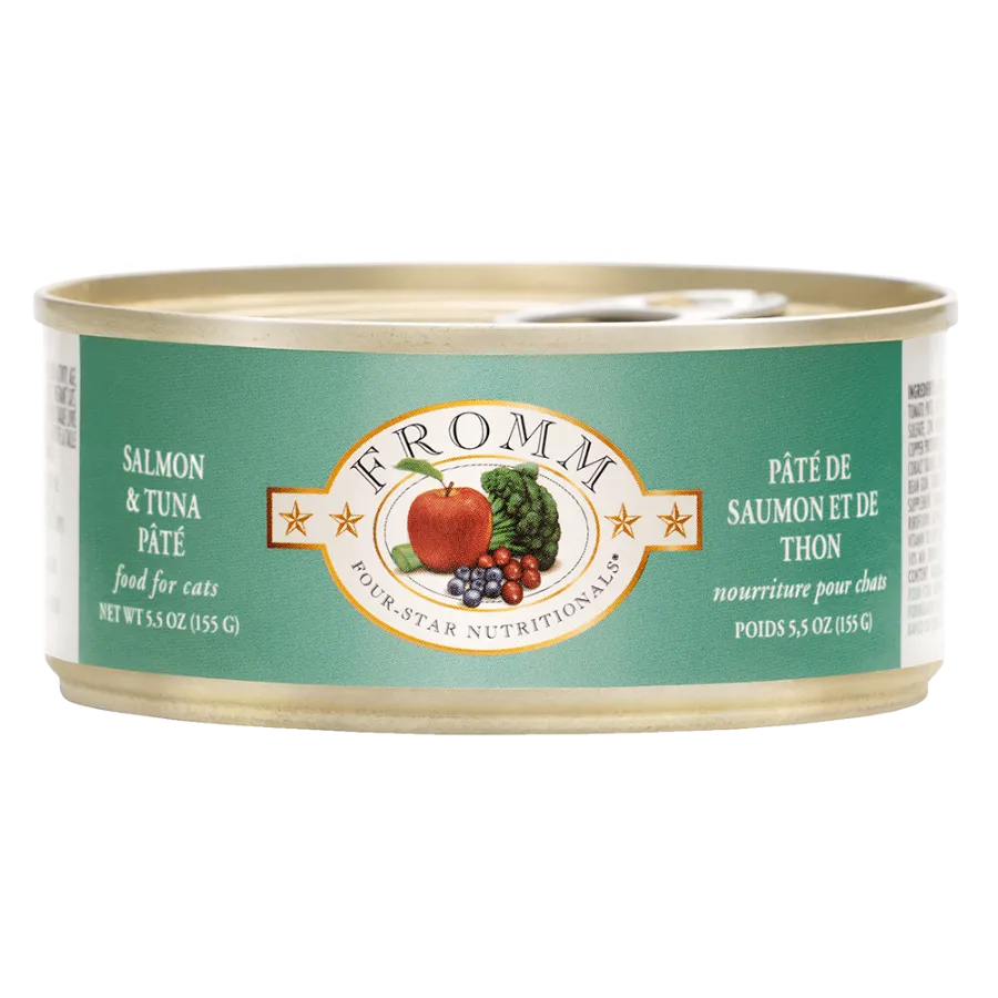 Fromm Four-Star Salmon & Tuna Pate Canned Cat Food 5.5oz