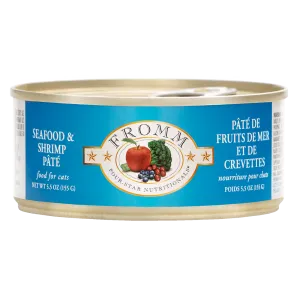 Fromm Four-Star Seafood & Shrimp Pate Canned Cat Food 5.5oz