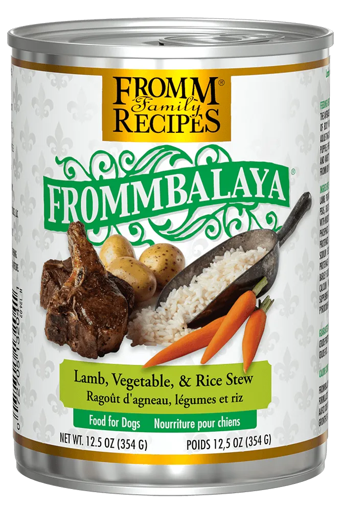 Frommbalaya Lamb, Rice, & Vegetable Stew Wet Dog Food from Fromm, 12.5oz can