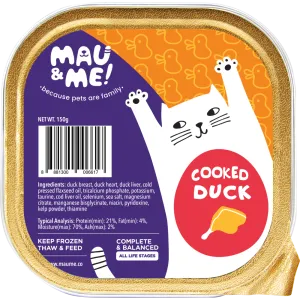 *FROZEN* Mau&Me! Cat Cooked Duck Complete & Balanced 150g