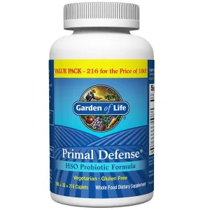 Garden of Life Primal Defense HSO Probiotic Formula (Bonus 20% More Free) 216 Caplets