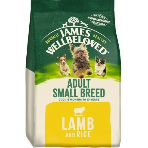 James Wellbeloved Adult Small Breed Dog Food with Lamb and Rice 1.5kg