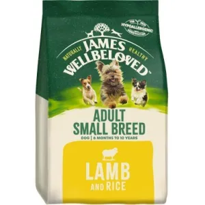 James Wellbeloved Adult Small Breed Dog Food with Lamb and Rice 1.5kg