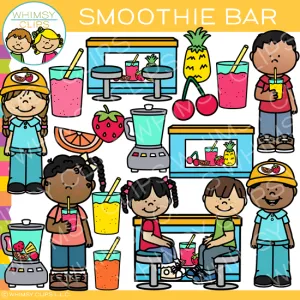 Kids Smoothie Bar Clip Art