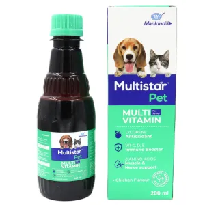 Mankind Multistar Pet Syrup for Dogs and Cats (200ml)