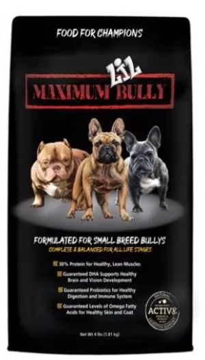 Maximum Lil Bully Dry Dog Food 4 lb