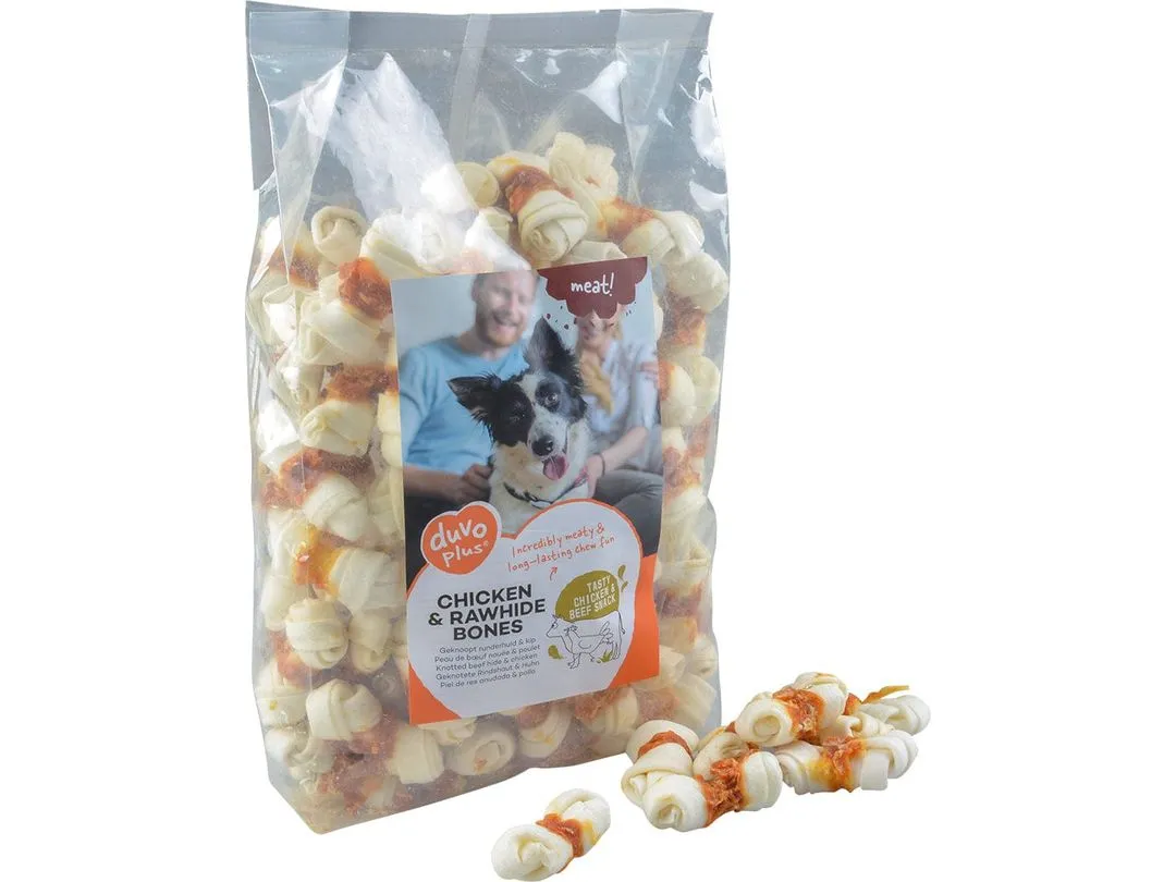 meat! Chicken & rawhide small bones 1000g - ± 86st