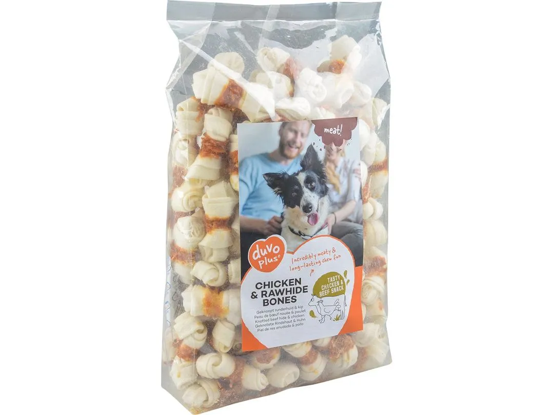 meat! Chicken & rawhide small bones 1000g - ± 86st