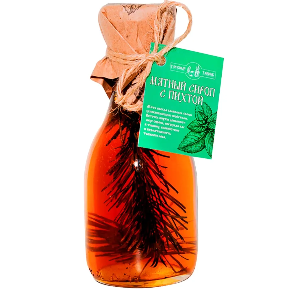 Mint Syrup w/Sprig of Fir, Taiga Cache, 240ml