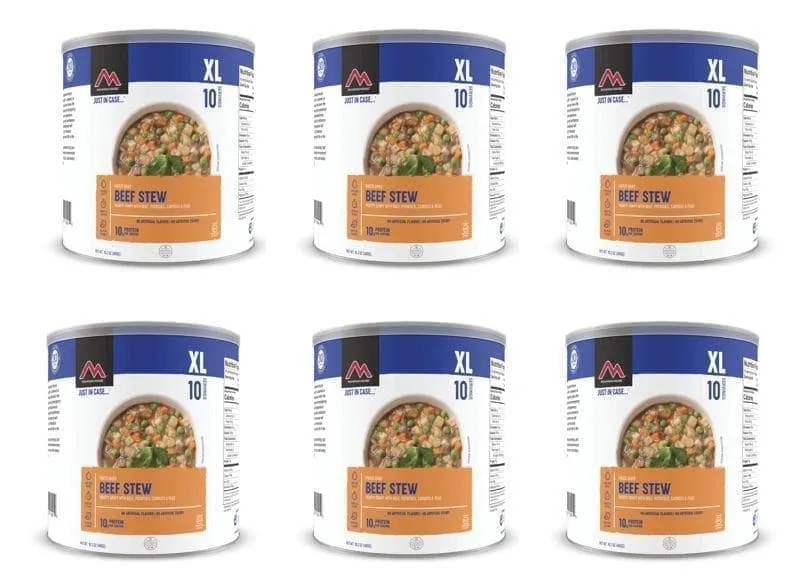 Mountain House Bulk Freeze-Dried Meals (60 Cans) | 12 Weeks of Emergency Food Storage: