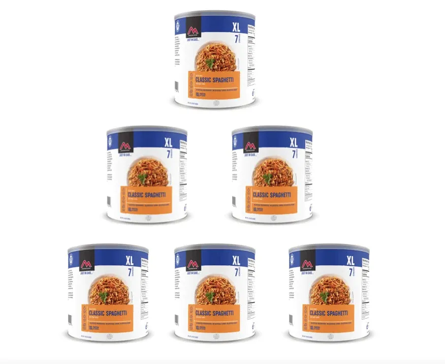 Mountain House Bulk Freeze-Dried Meals (60 Cans) | 12 Weeks of Emergency Food Storage: