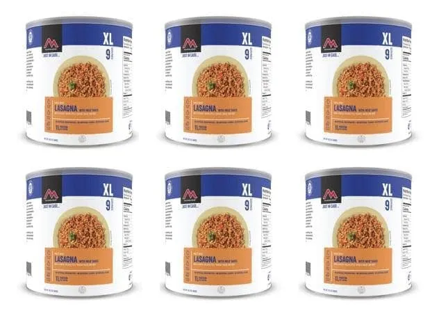 Mountain House Bulk Freeze-Dried Meals (60 Cans) | 12 Weeks of Emergency Food Storage: