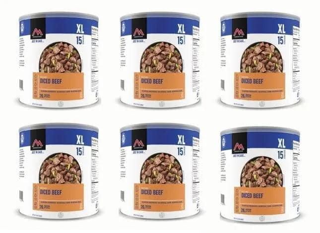 Mountain House Bulk Freeze-Dried Meals (60 Cans) | 12 Weeks of Emergency Food Storage: