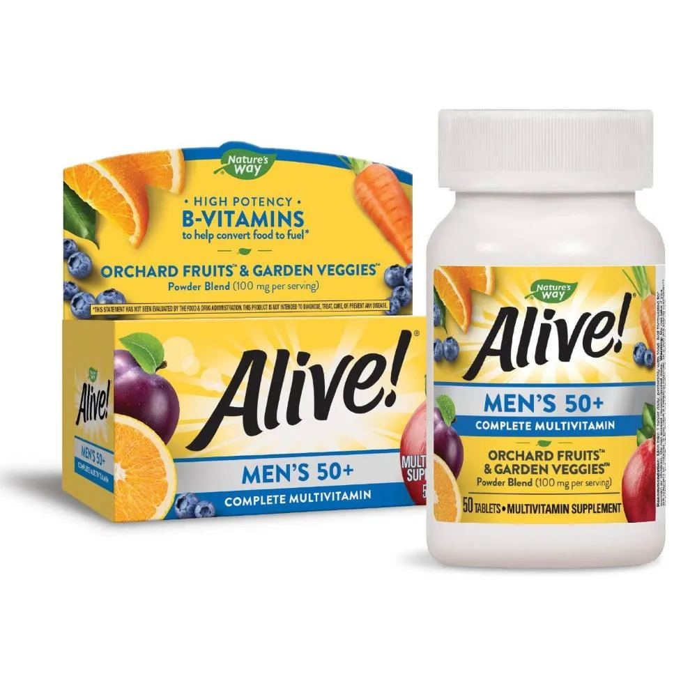 Nature's Way Alive! Men's 50  Complete Multivitamin Tablets - 50 ct - 12 Pack