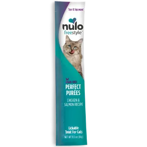 Nulo Freestyle Grain-Free Perfect Puree Chicken & Salmon Recipe Cat Food Topper, 0.5 oz