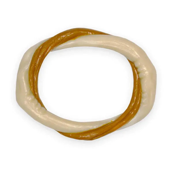 Nylabone Power Chew Bully Rawhide Combo Ring - Chew Toy