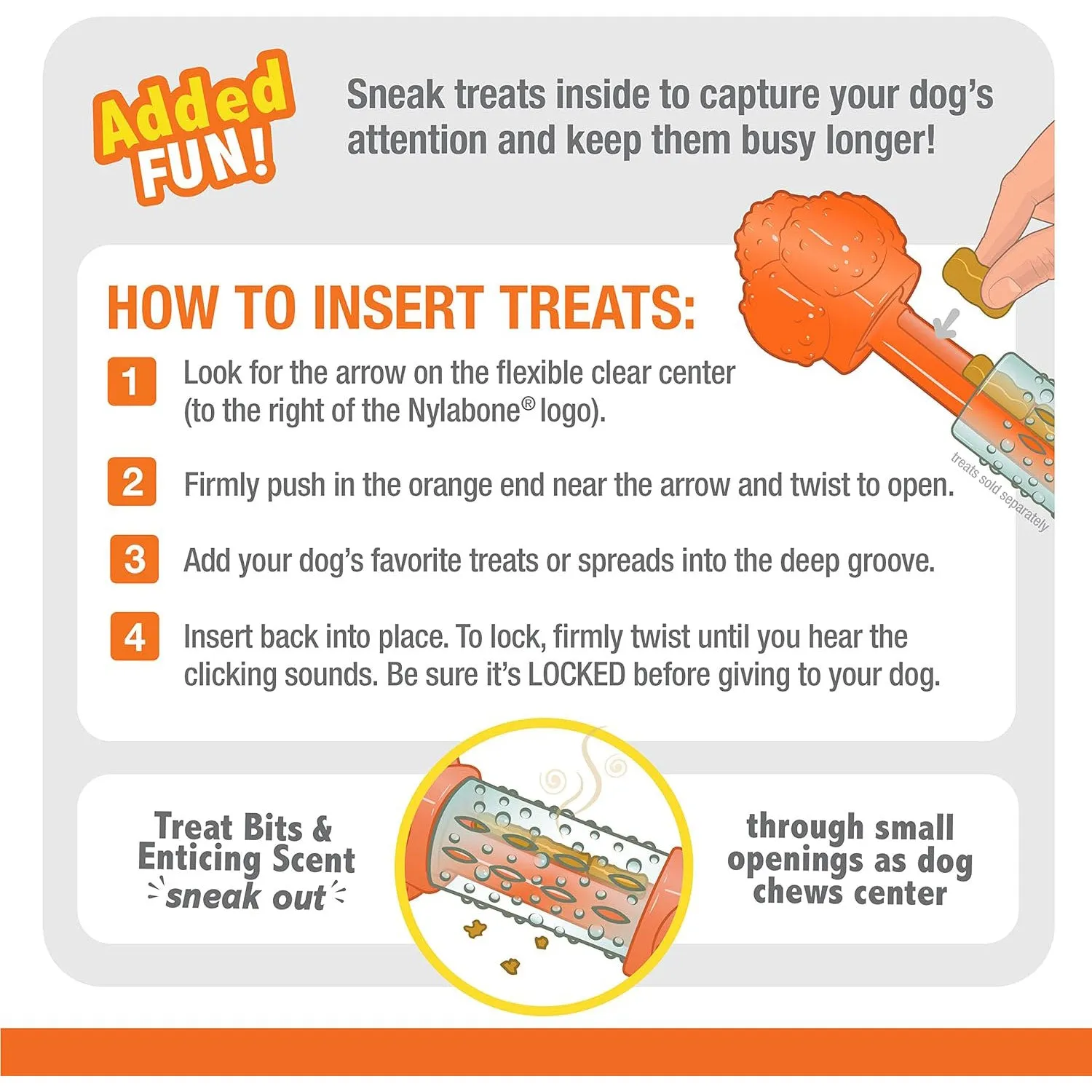 Nylabone Sneaky Snacker Chew & Treat