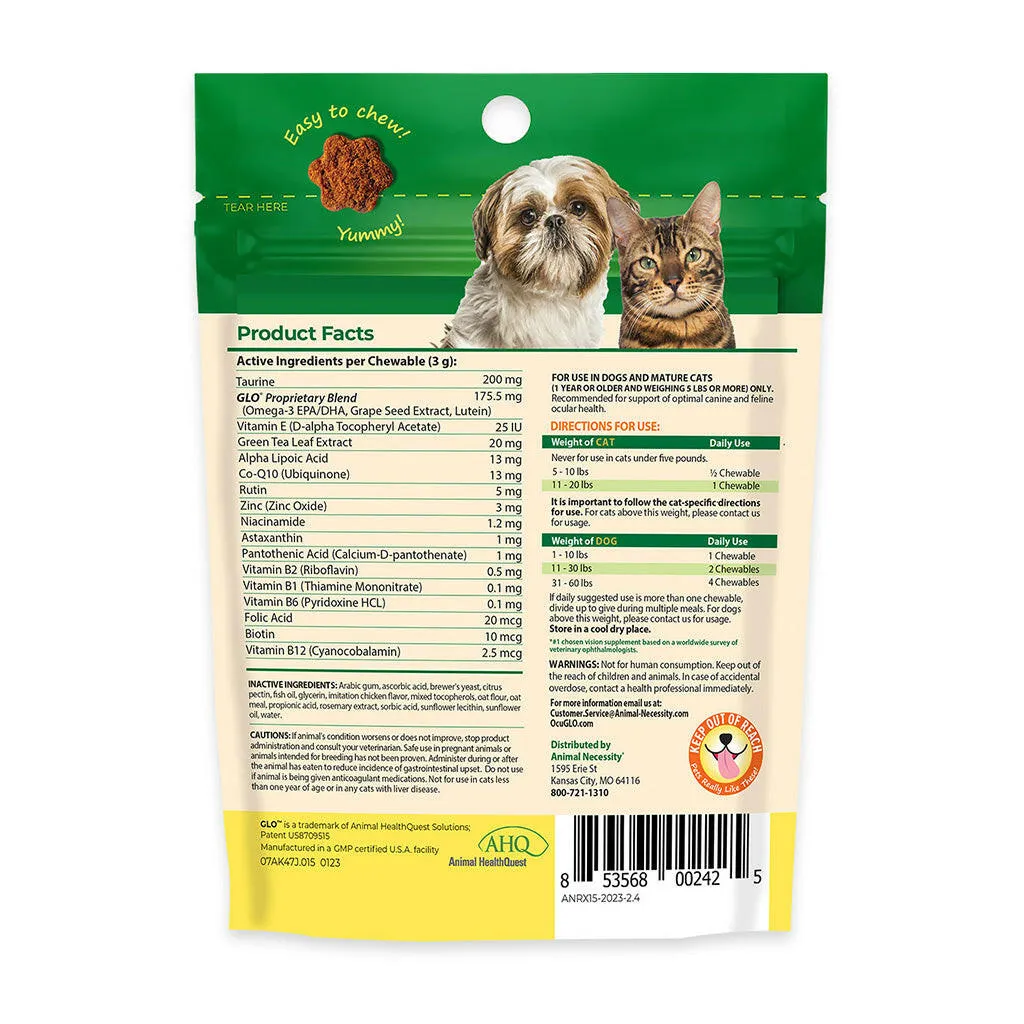 Ocu-GLO Vision Soft Chews for Dogs and Mature Cats