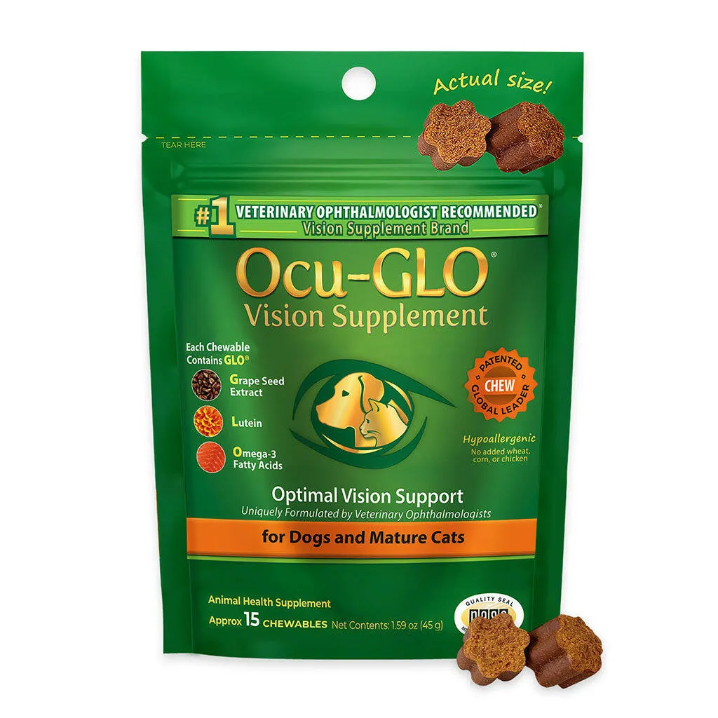 Ocu-GLO Vision Soft Chews for Dogs and Mature Cats