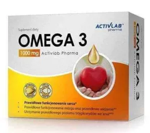 Omega-3 1000mg x 60 capsules, eicosapentaenoic acid (EPA), docosahexaenoic acid (DHA)