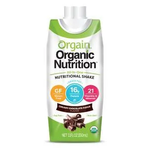 Orgain Organic Nutrition All-in-One Nutritional Shake, Creamy Chocolate Fudge, 11 fl oz