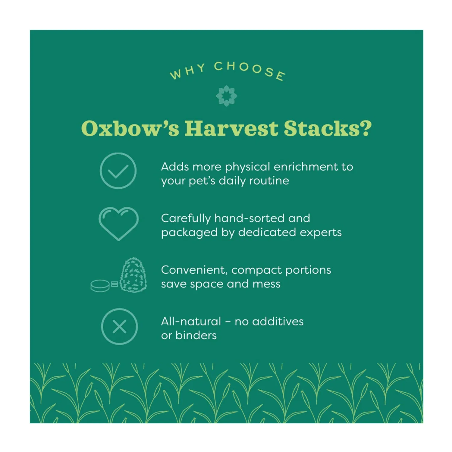 Oxbow Harvest Stacks Western Timothy Hay & Chamomile 922g