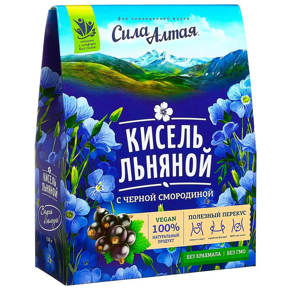 Pack 2 Flax Kissel with Black Currant Altai Power